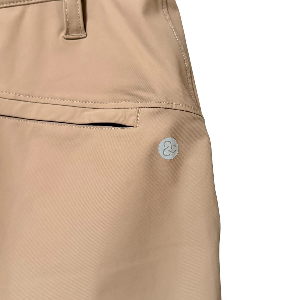 Zella Mens Performance Stretch Chino Shorts Tan Khaki Size 28 Activewear Hiking - Picture 4 of 7